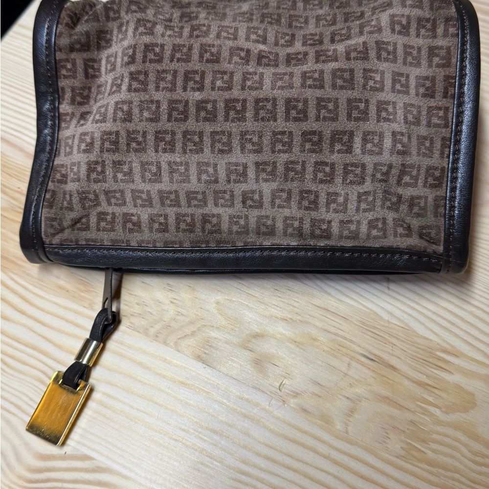FENDI Zucca Suede Pouch - Picture 7 of 12